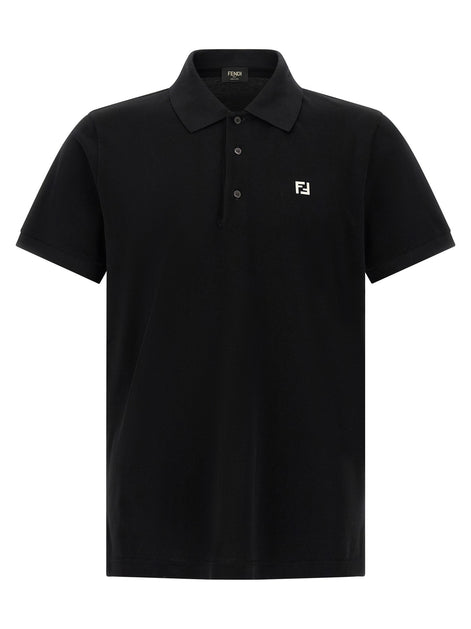 FF metallic logo polo shirt