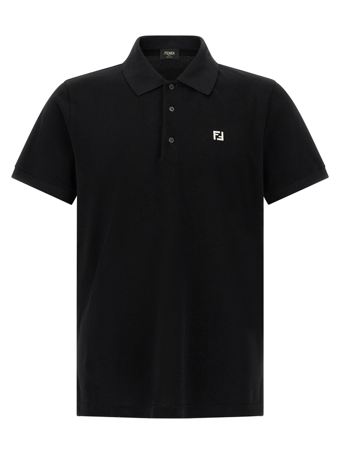 FF metallic logo polo shirt