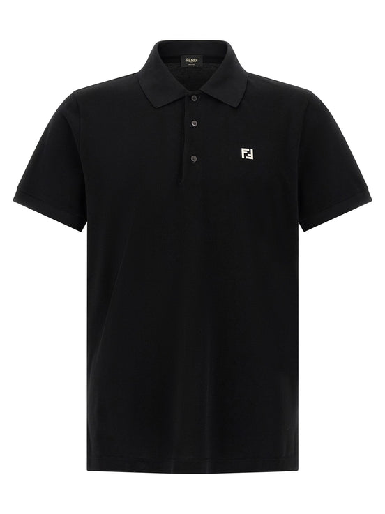 FF metallic logo polo shirt