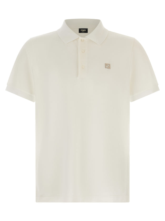 FF metallic logo polo shirt