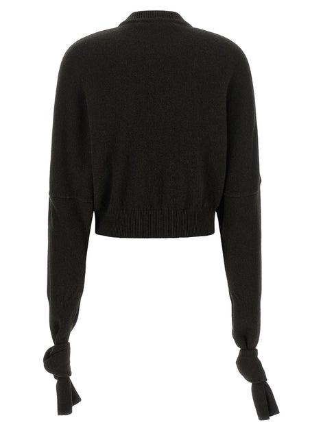 JACQUEMUS 'Fiocco' brown sweater