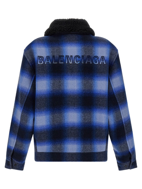 Balenciaga Flannel bomber jacket