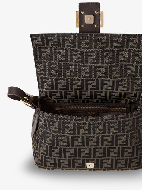 Fendi Flap 26325 FF Zucca Jacquard shoulder bag