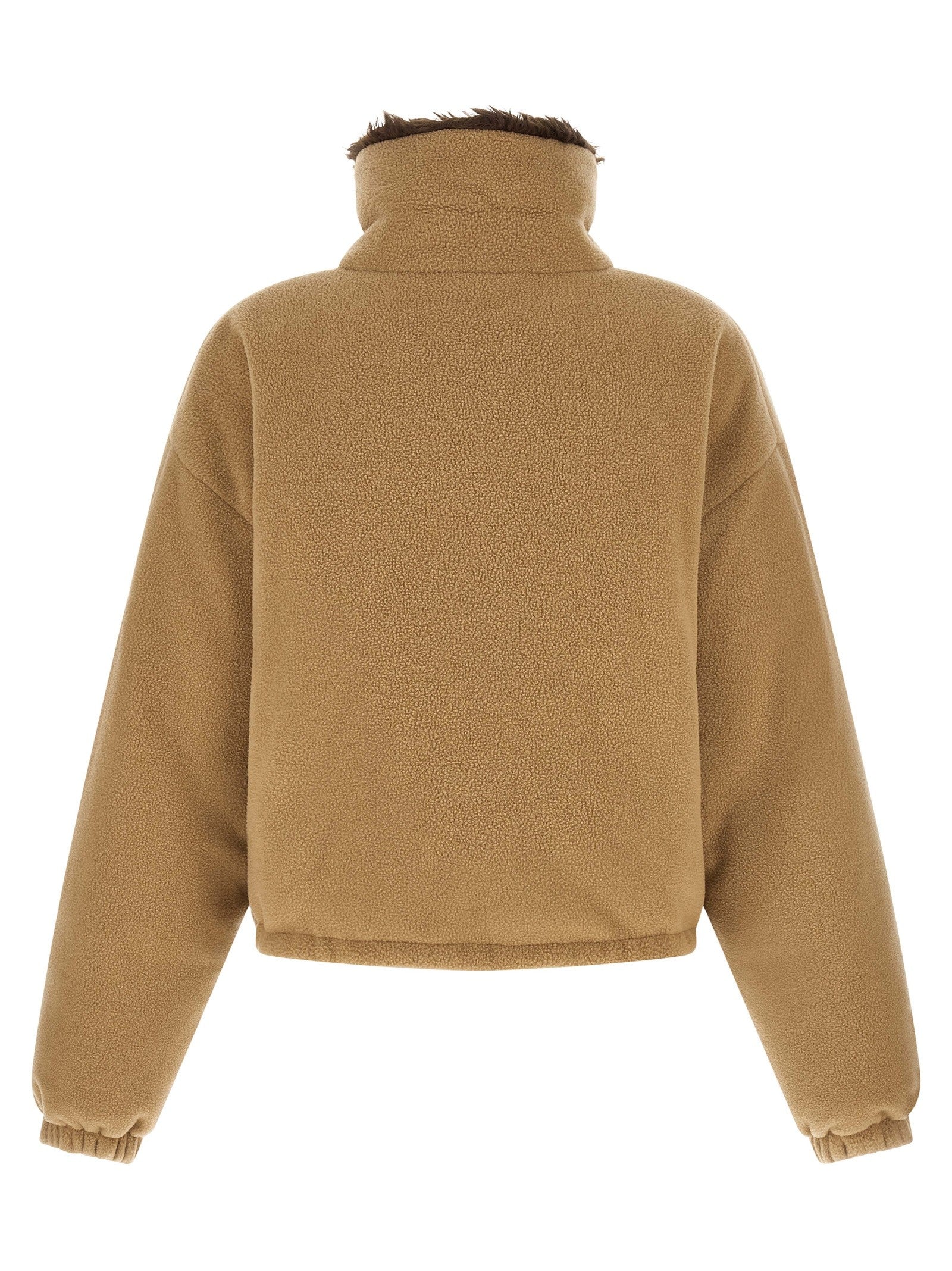 Fleece down jacket