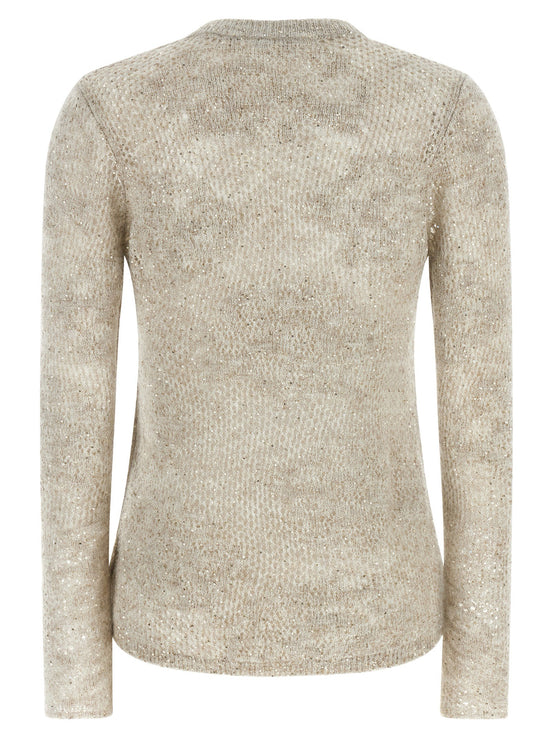 Brunello Cucinelli 'Flower Lace' sweater