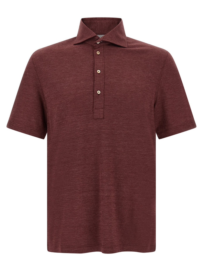 French collar polo shirt