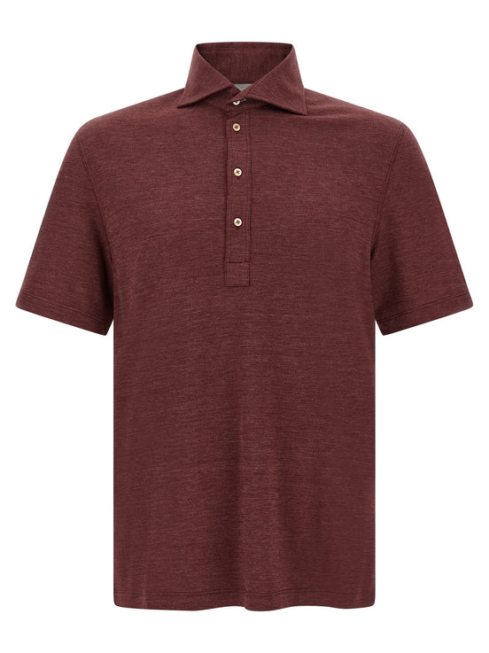 French collar polo shirt