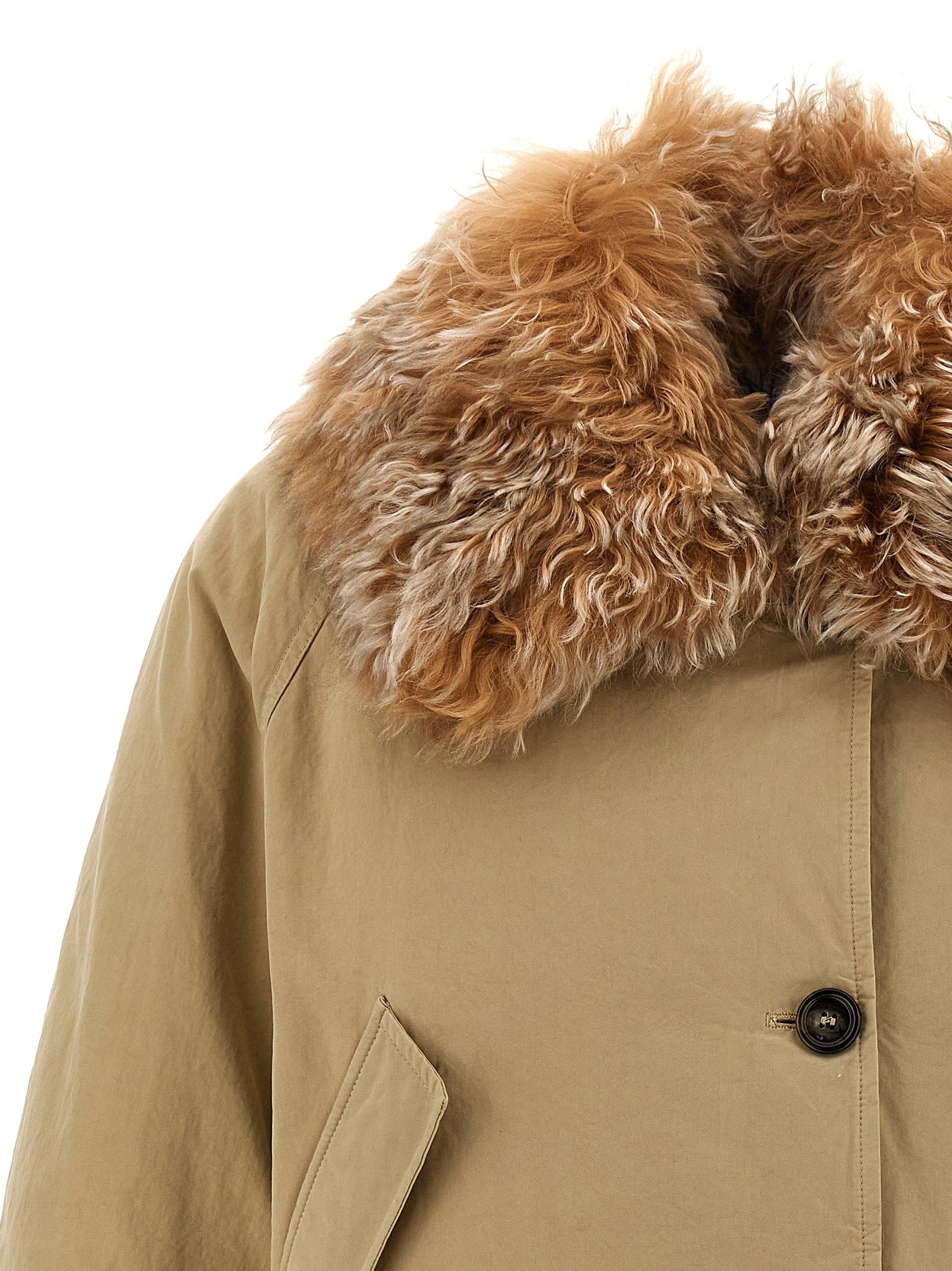 Fur collar jacket