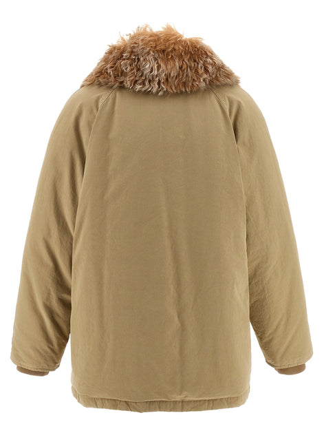 Fur collar jacket