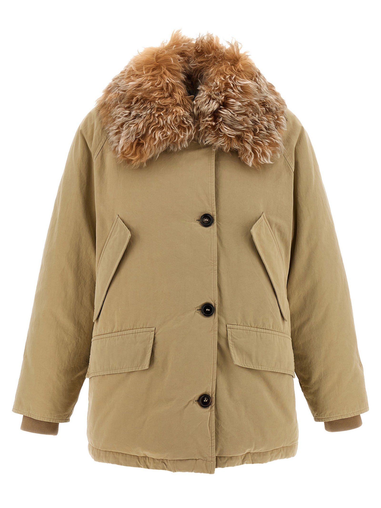Fur collar jacket