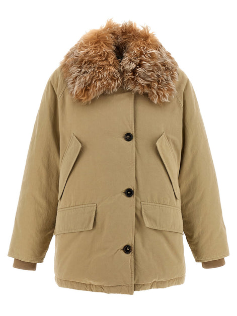 Fur collar jacket