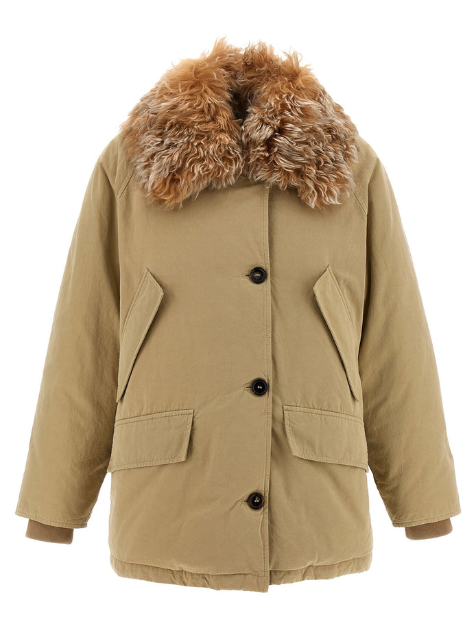 Fur collar jacket