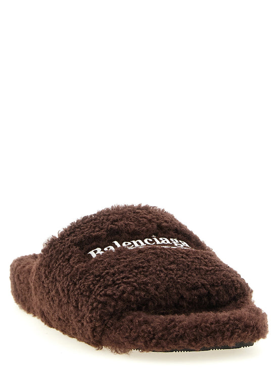 Balenciaga 'Furry' open sandals