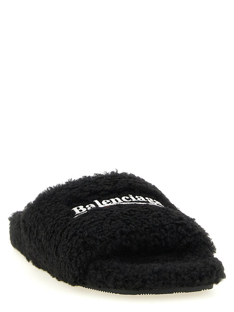 Balenciaga 'Furry' open sandals