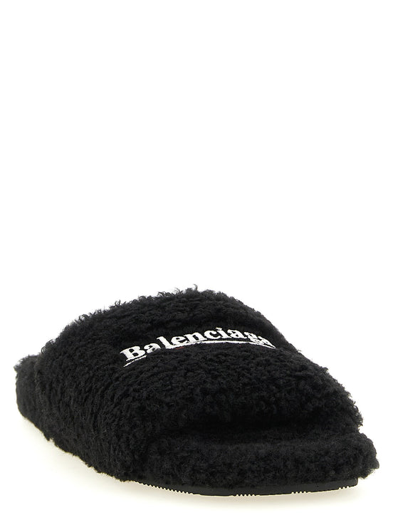 Balenciaga 'Furry' open sandals