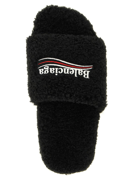 Balenciaga 'Furry' open sandals