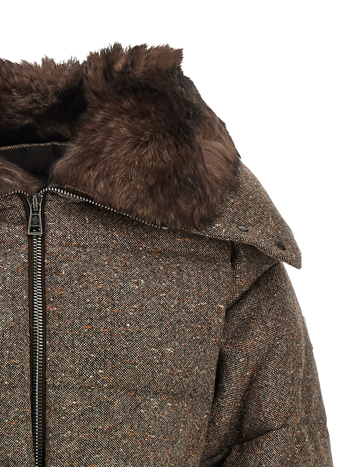 MONCLER GRENOBLE 'Gelise' brown down jacket