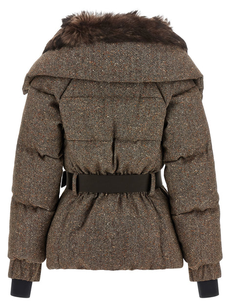 MONCLER GRENOBLE 'Gelise' brown down jacket