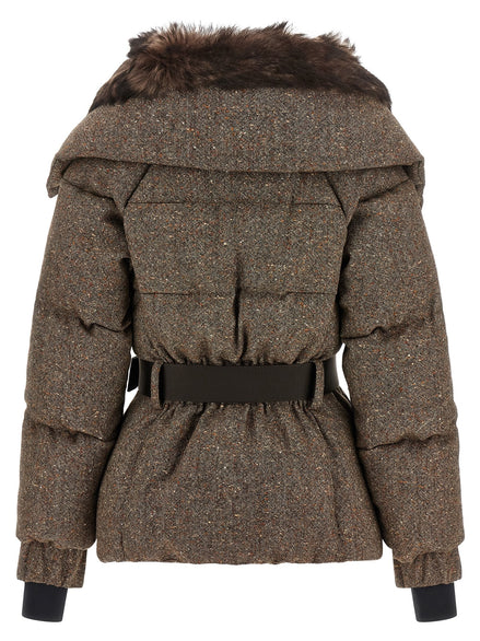 MONCLER GRENOBLE 'Gelise' brown down jacket
