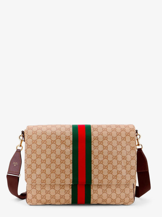 GG canvas crossbody bag with front Web detail