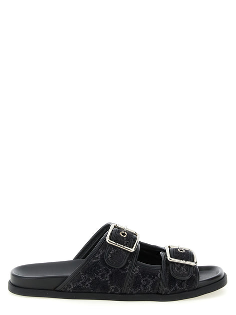 GG denim slides