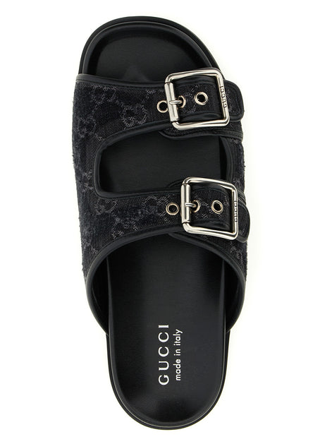 GG denim slides