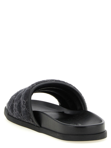 GG denim slides
