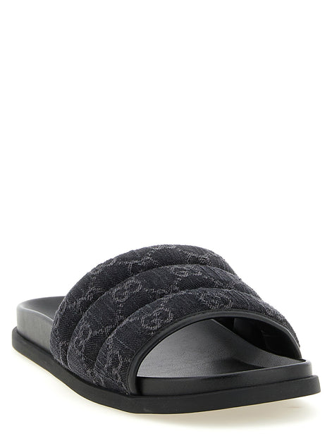 GG denim slides