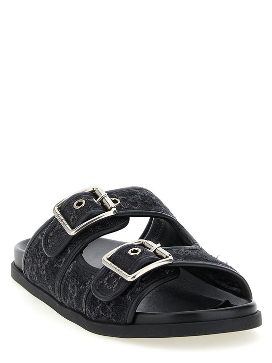 GG denim slides
