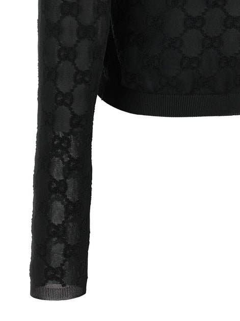 Gucci GG embroidery cardigan
