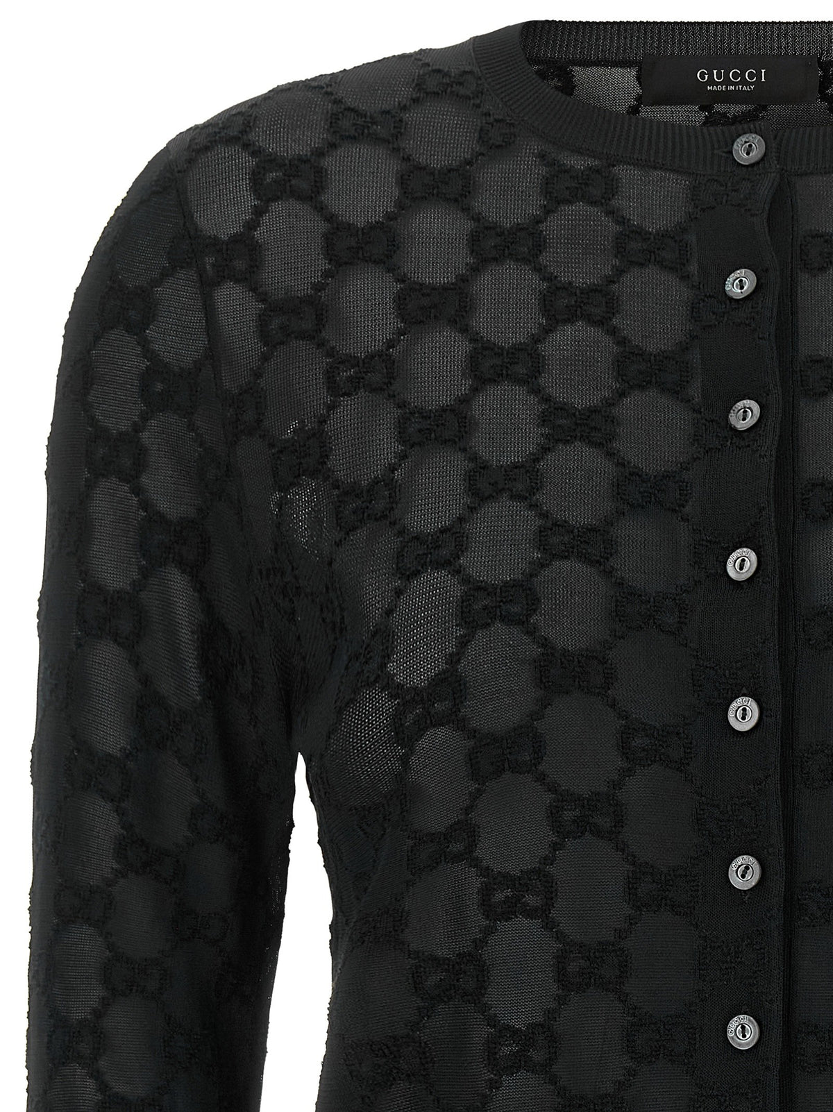 Gucci GG embroidery cardigan