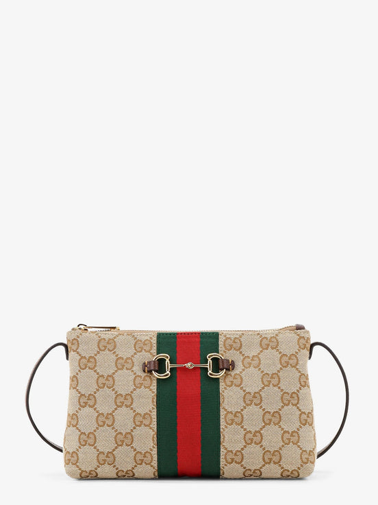 GG fabric crossbody with Nastro Web detail on the front