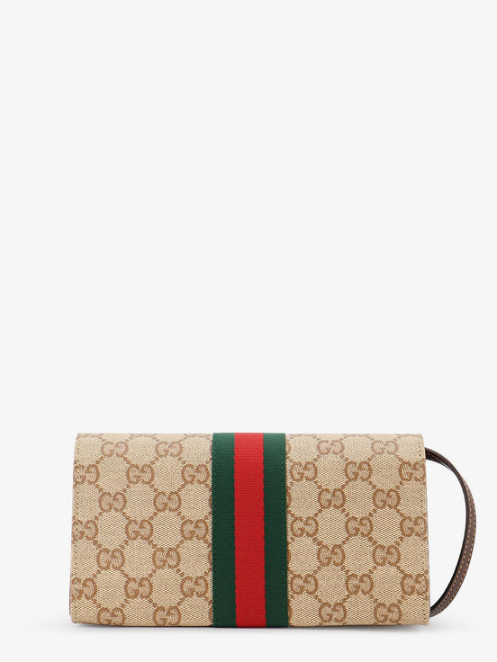 GG fabric shoulder bag with Nastro Web detail