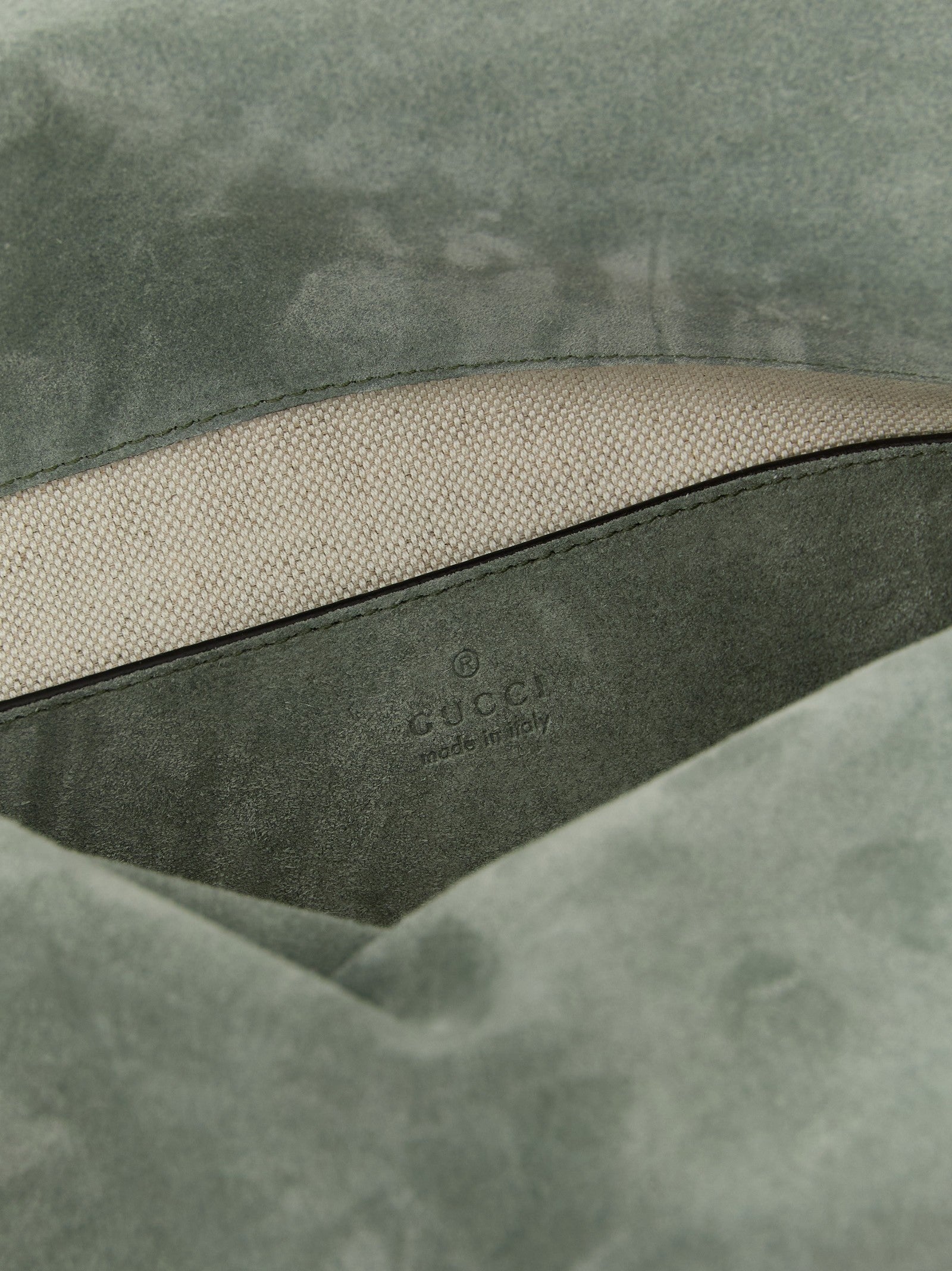 GG large suede shoulder bag