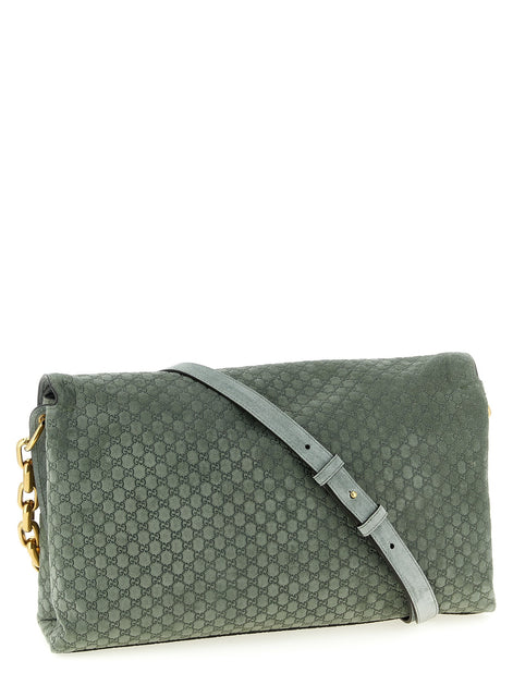 GG large suede shoulder bag