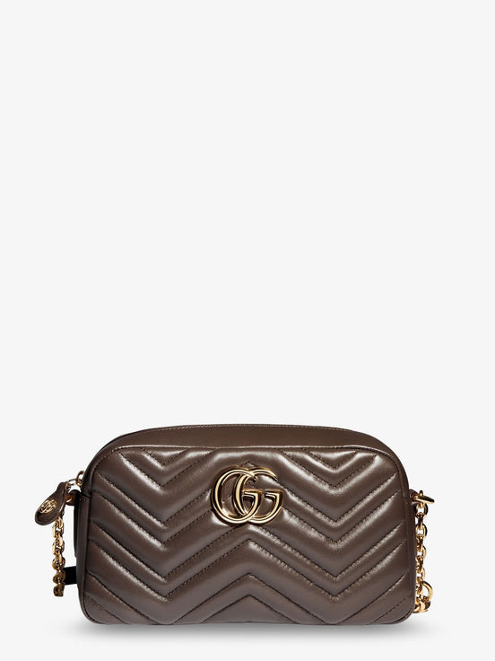 GG Marmont Camera bag leather crossbody bag with chevron stitching