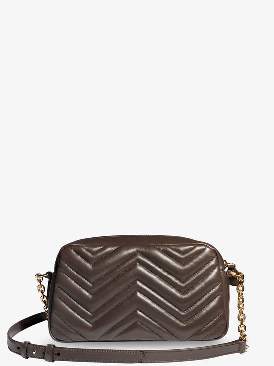 GG Marmont Camera bag leather crossbody bag with chevron stitching