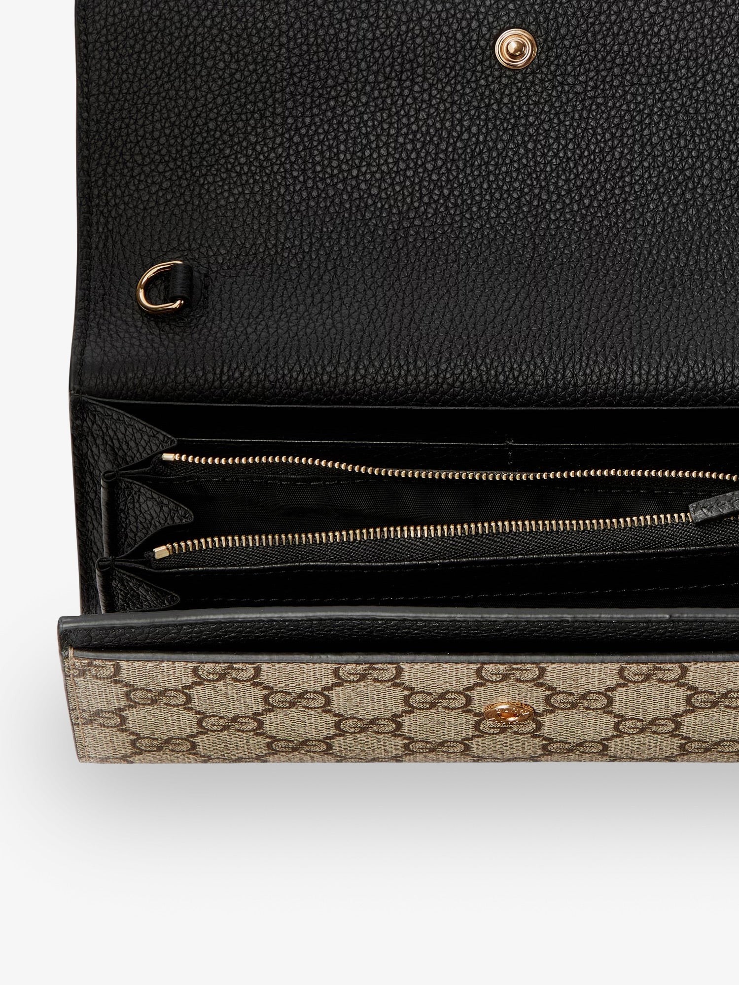 GG Marmont leather and GG Supreme fabric crossbody bag