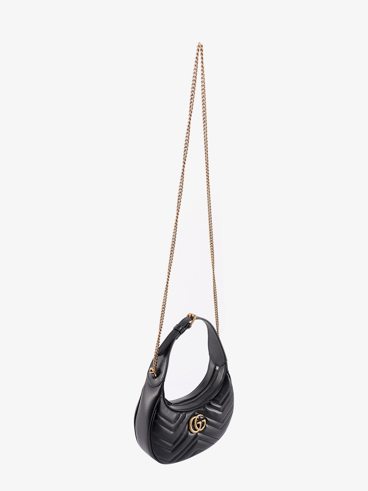 GG Marmont quilted leather shoulder bag with metal GG logo