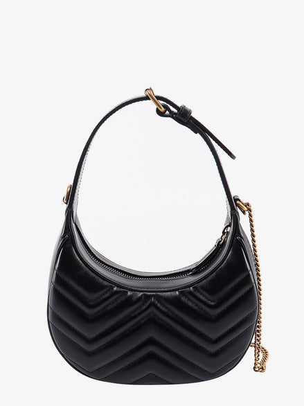GG Marmont quilted leather shoulder bag with metal GG logo