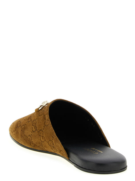 'GG' suede mules