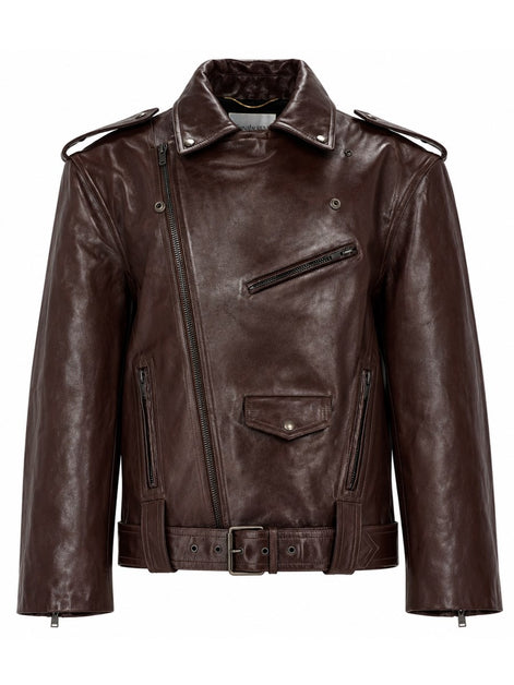 GIACCA BIKER IN PELLE LISCIA