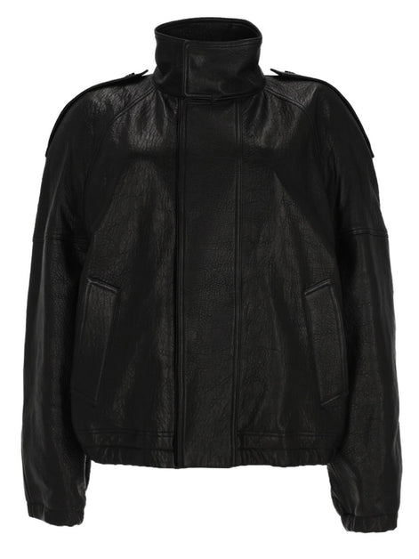 Saint Laurent Giacca "Cordo" In Pelle