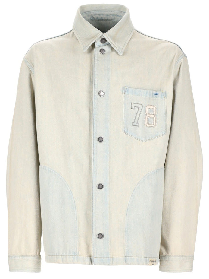 GIACCA IN DENIM CON TASCA RICAMATA