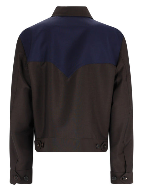 GIACCA IN LANA E MOHAIR CON ZIP