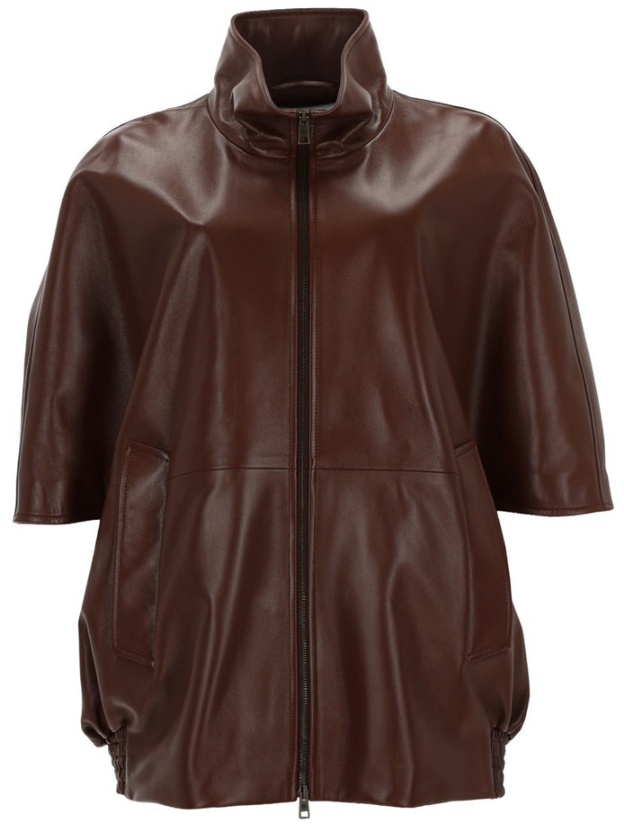 GIACCA IN PELLE CON ZIP