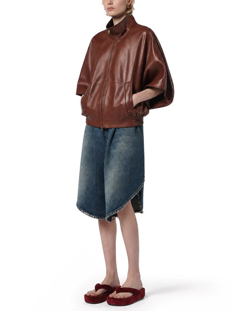 Balenciaga GIACCA IN PELLE CON ZIP
