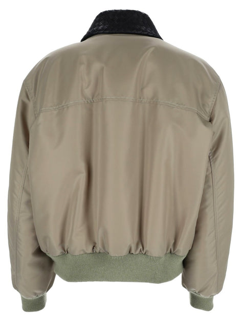Bottega Veneta Giacca In Satin Con Colletto Intrecciato