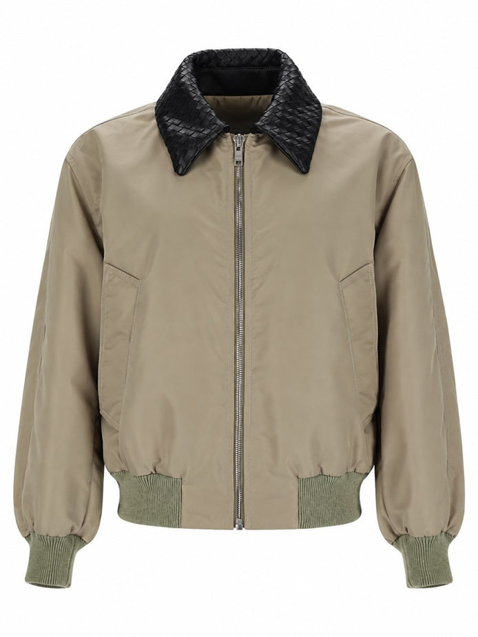 Giacca In Satin Con Colletto Intrecciato