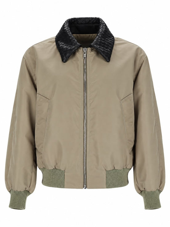 Giacca In Satin Con Colletto Intrecciato